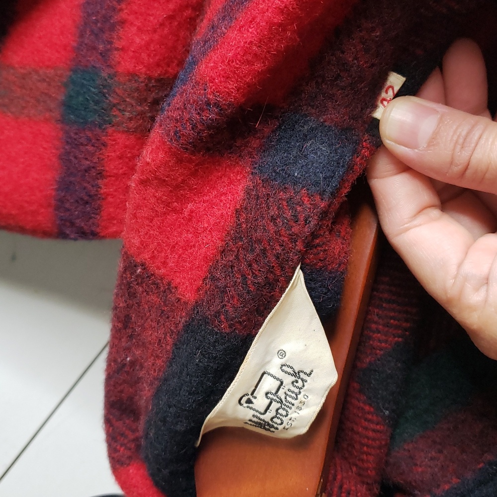 Vintage Woolrich Mackinaw Buffalo Plaid Hunting Jacket Size 42 Lumberjack Thick - Picture 9 of 16